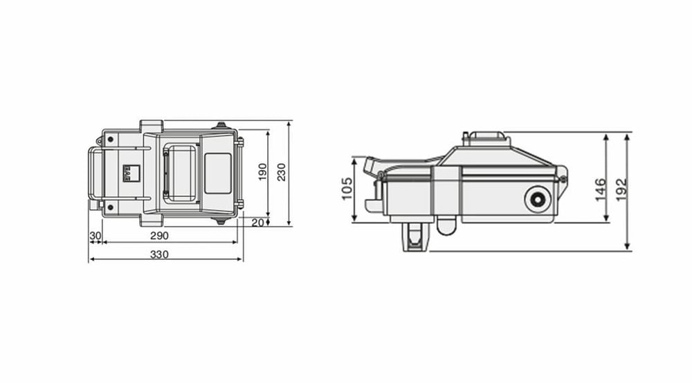 Eae 3030310 KOP Busbar Çıkış Alma Kutusu 80A (Boş)