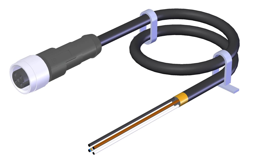 Euchner 100183 C-M12F05-05X034PV05,0-MA – M12 5 Pinli Bağlantı Kablosu 5 m