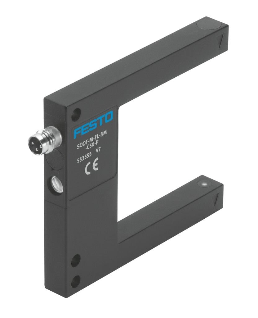 Festo 553555 SOOF-M-FL-SM-C50-P | Çatal Sensör | PNP/NPN | IP67