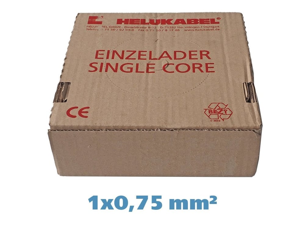 Helukabel 29099 H05V-K 1x0.75 mm² Mavi Tek Damar Kablo