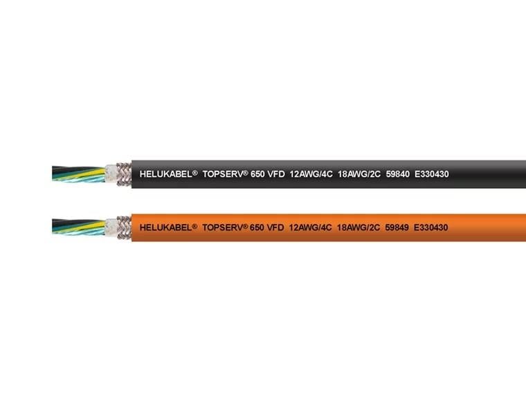 HELUKABEL 59846 TOPSERV® 650 VFD – 4G16 AWG + 2 × 18 AWG (Turuncu)