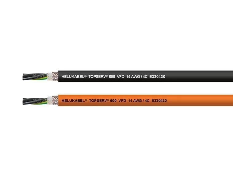HELUKABEL 62622 TOPSERV® 600 VFD – 4 G 6 AWG (Turuncu)