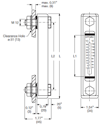 HYDAC 700078‑FSA-0254-2.00000/HT/M12.000 Hidrolik Sıvı Seviye Göstergesi