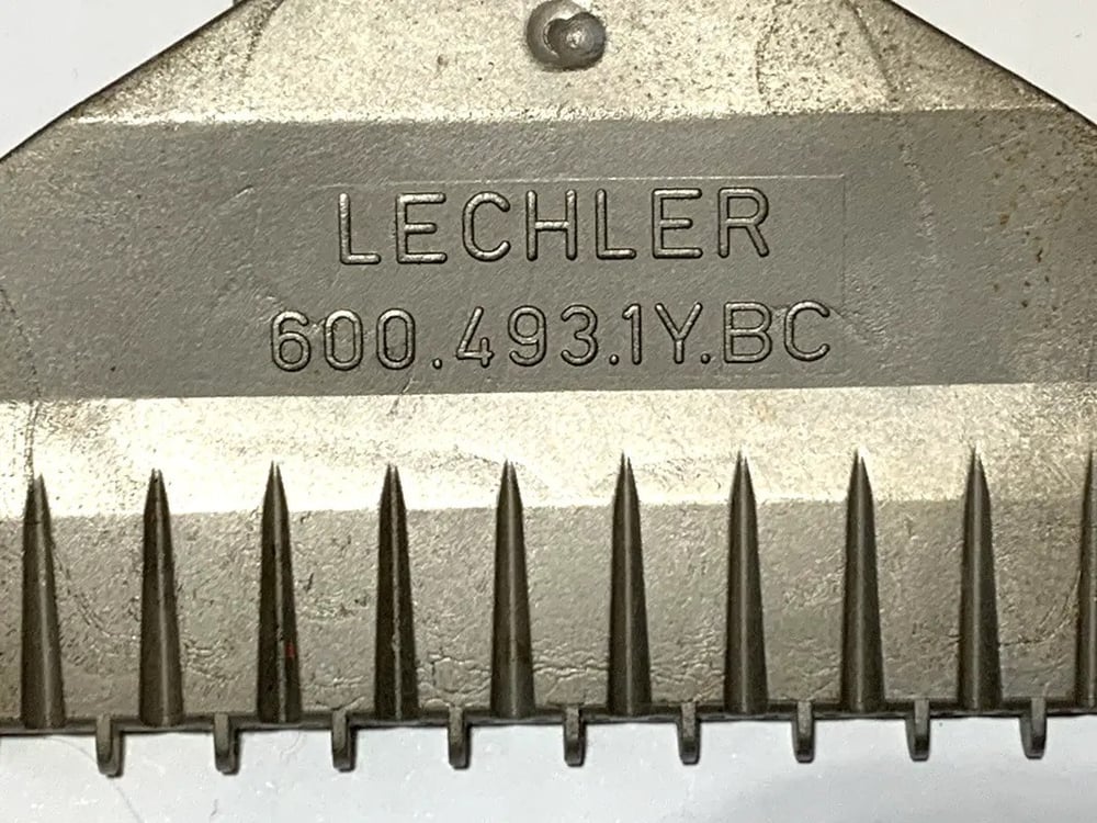 Lechler 600.493.1Y.BC Flat Fan Air Nozzle SS316L 1/4