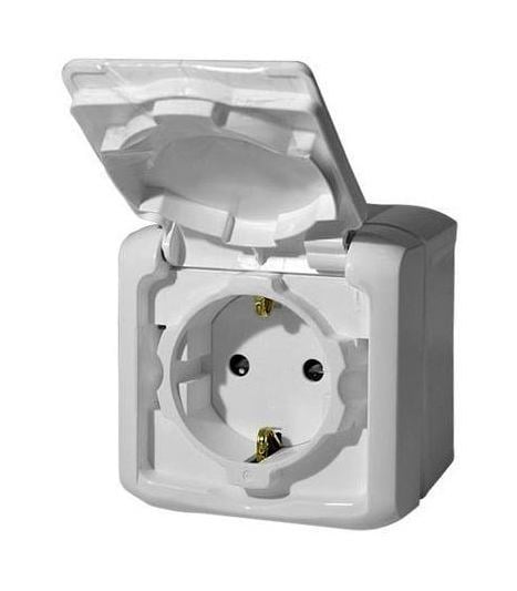 Legrand 782321 Mosaic 16A 220V IP44 Koruyucu Kapaklı Priz