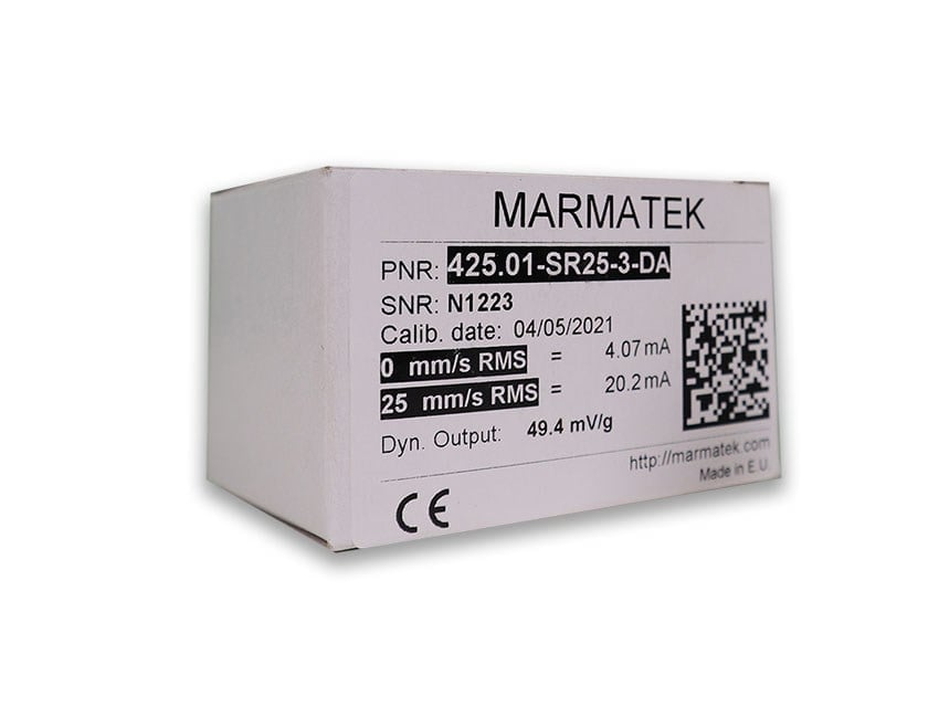 Marmatek MVT-425.01-SR25-3-DA Vibrasyon Sensörü – 4-20mA, 25 mm/s RMS
