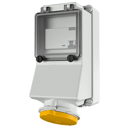 Mennekes 7124 Industrial Interlock 5P, Earthing Position 6h, 16A 230V
