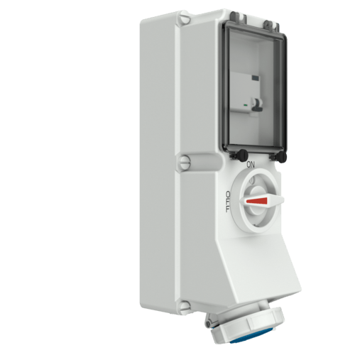 Mennekes 7245 Switchable IP67 Industrial Interlock 3P, Earthing Position 6h, 16A, 230 V