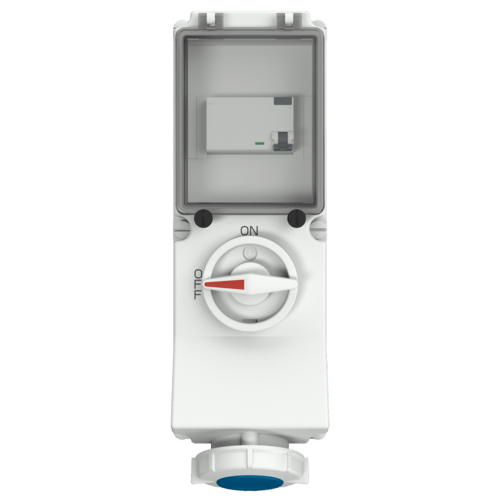 Mennekes 7245 Switchable IP67 Industrial Interlock 3P, Earthing Position 6h, 16A, 230 V