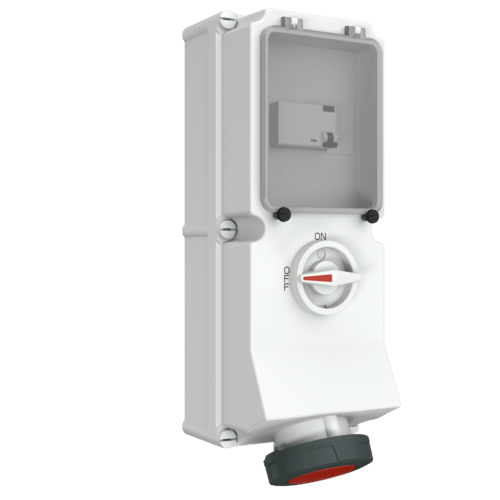 Mennekes 7251 Switchable IP67 Industrial Interlock 5P, Earthing Position 6h, 63A, 400 V