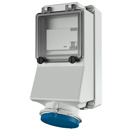 Mennekes 7469 Industrial Interlock 5P, Earthing Position 6h, 32A 230V