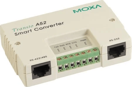 MOXA A52-DB9F w RS-232/422/485 Converter. adapter. DB9F Cable