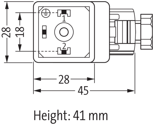 Murr Elektronik | 7000-29001-0000000 SVS Valve Plug Form A 18mm Field-Wireable