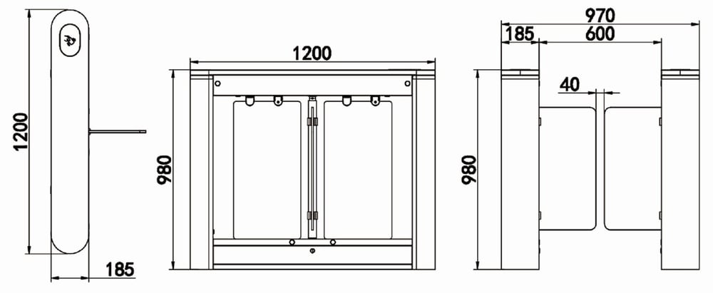 PERKOTEK SG500 Hızlı Geçiş Turnikesi