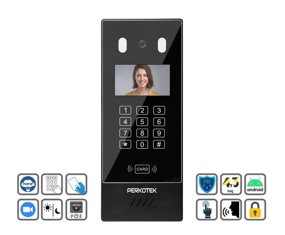 Perkotek VP-IP 80 Görüntülü Diafon Dış Ünite