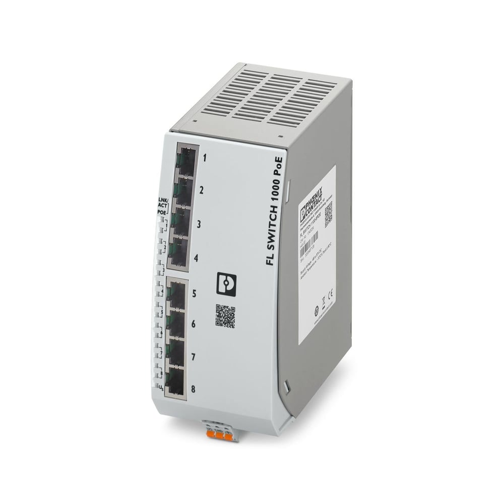 Phoenix Contact-1343034 FL SWITCH 1100-8POE - Industrial Ethernet Switch