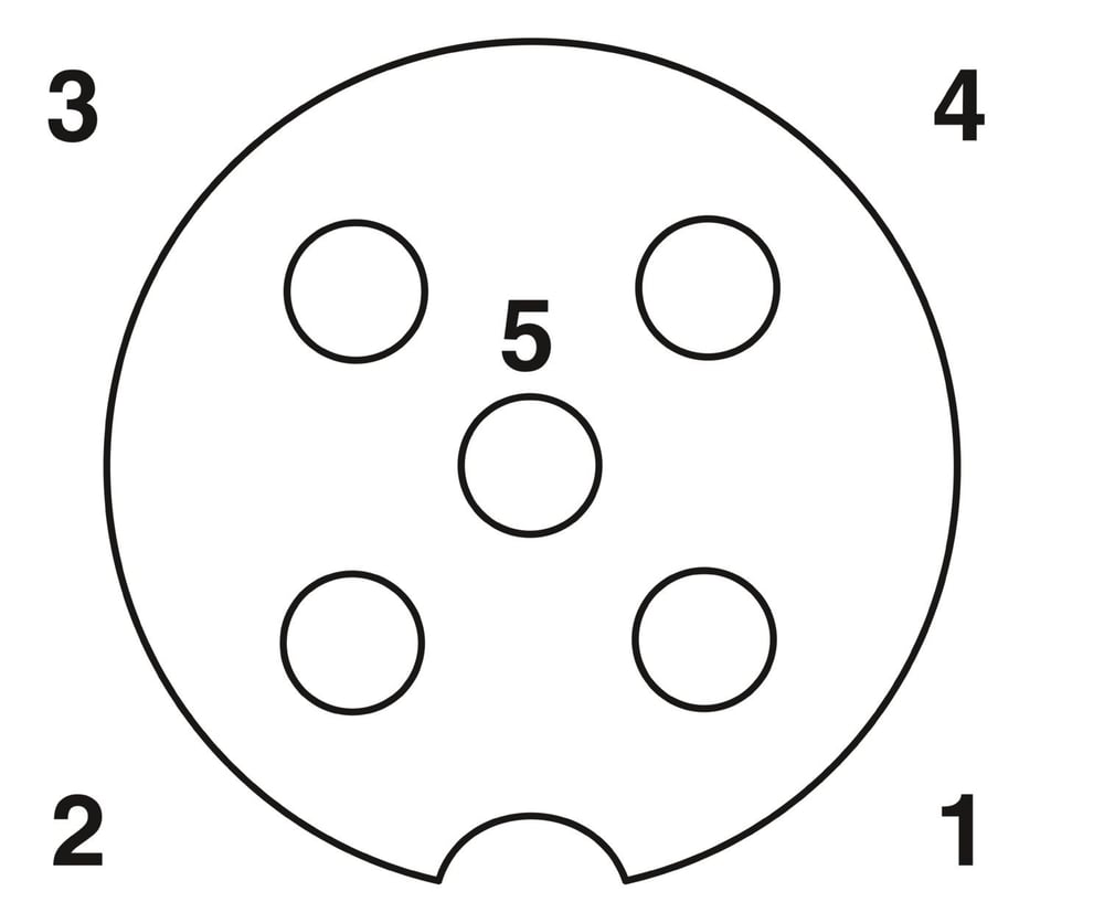 Phoenix Contact 1669822 | SAC-5P-1,5-PUR/M12FS 5-Pin Sensör/Aktüatör Kablosu 1,5m