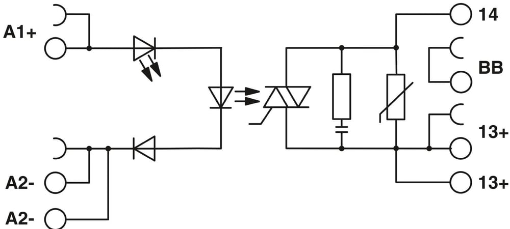 Phoenix Contact 2904632 PLC-OPT- 24DC/230AC/2.4/ACT - Solid-state röle modülü