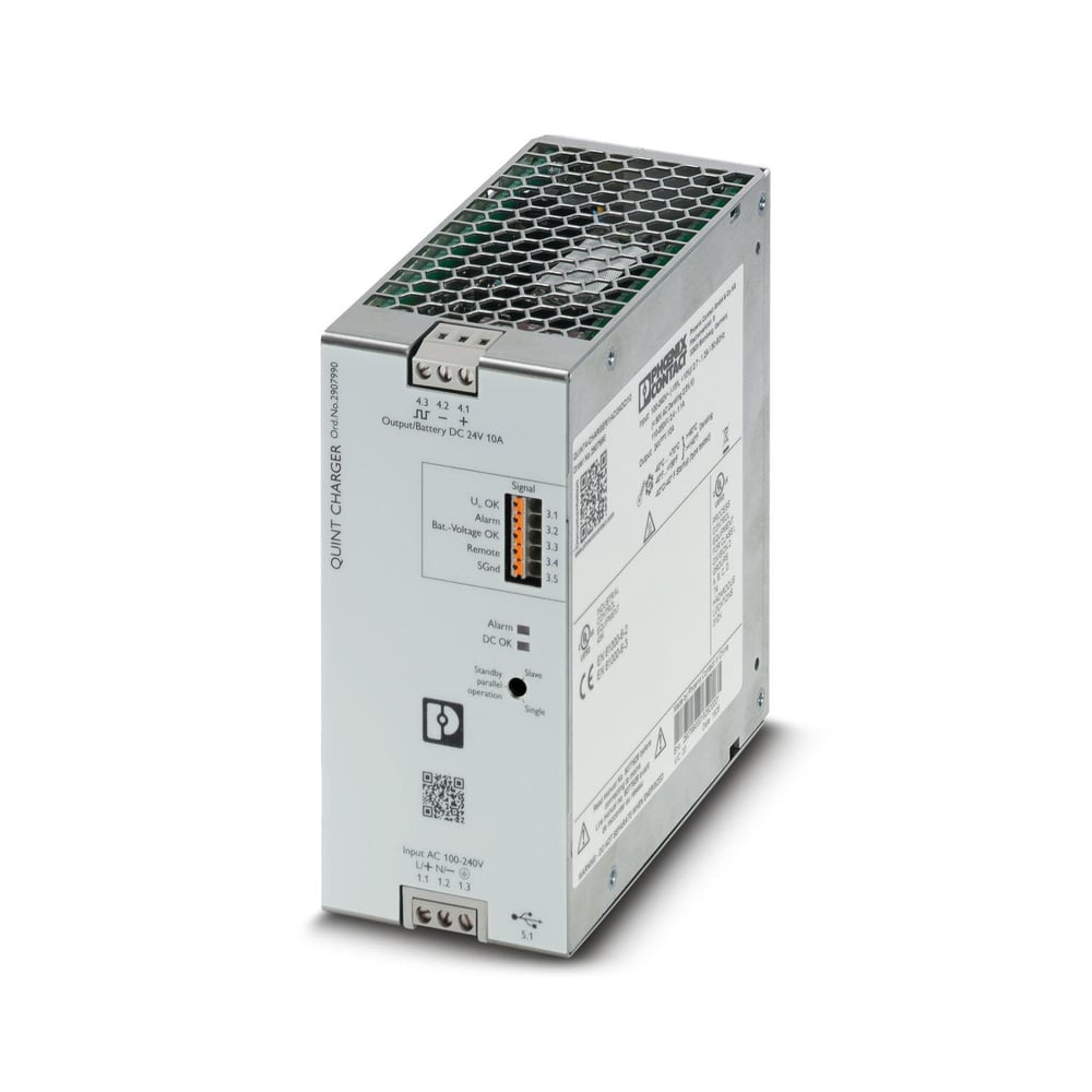 Phoenix Contact- 2907990 QUINT4-CHARGER/1AC/24DC/10 - Akü şarj aleti