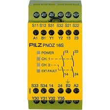 Pilz 774076 PNOZ 16S 230VAC/24VDC Emniyet Rölesi – 2 N/O, 2 SC,Basınca duyarlı paspas izleme