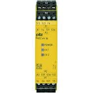 Pilz 774180 PNOZ e4.1p 24VDC – 2 Emniyet + 1 Yardımcı Çıkışlı Basınca Duyarlı Mat Emniyet Rölesi