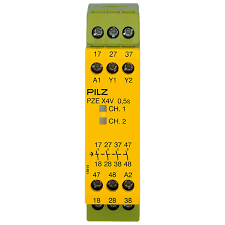 Pilz 774582 PZE X4V 2/24VDC Kontak Genişletme Bloğu – Emniyet Rölesi Modülü, 4 N/O, 2 sn