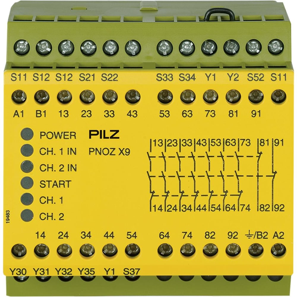 Pilz 774609 PNOZ X9 24VAC 24VDC 7n/o 2 n/c 2so