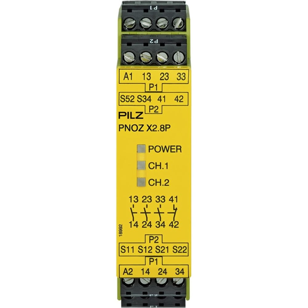 Pilz 777302 PNOZ X2.8P Emniyet Rölesi 24-240V AC/DC 3NO 1NC