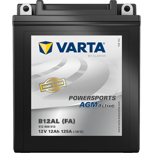 Powersports AGM Active 12V 12Ah 125 A – B12AL (FA) | Motosiklet & ATV Aküsü