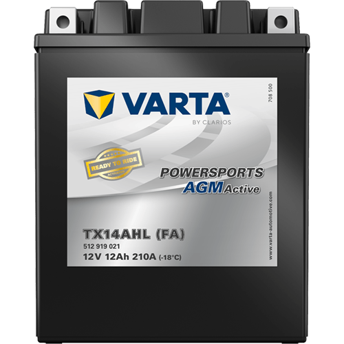 Powersports AGM Active 12V 12Ah 210 A – TX14AHL (FA) | Motosiklet & ATV Aküsü