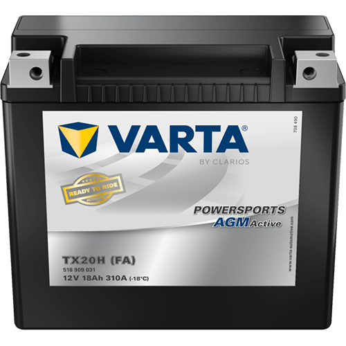 Powersports AGM Active 12V 18Ah 310 A – TX20H (FA) | Motosiklet & ATV Aküsü