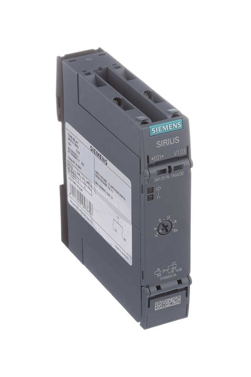 Siemens 3RP2574-1NW30 Yıldız Üçgen Zaman Rölesi 1-20 Saniye