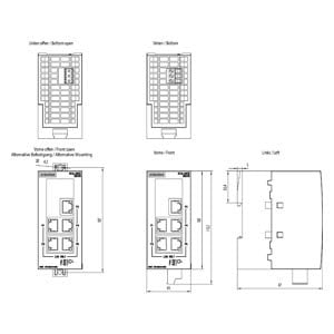 Siemens 6GK5005-0BA00-1AB2 SCALANCE XB005 Yönetimsiz 5 Port Endüstriyel Ethernet