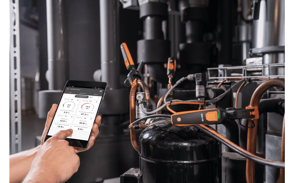 Testo 115i – Kıskaçlı Termometre | Soğutma ve HVAC Sistemleri için Sıcaklık Ölçümü | Akıllı Telefon ile Ölçüm | Bluetooth |0560 2115 02