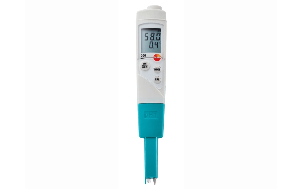 Testo 206 pH2 – Tek Elle Kullanılabilen Yarı Katı Gıda pH/Sıcaklık Ölçüm Cihazı Başlangıç Seti | 0563 2066