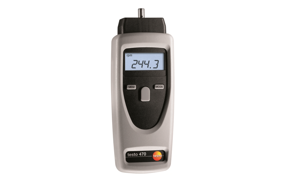 Testo 470 Takometre – Optik ve Mekanik Devir (RPM) Ölçüm Cihazı | 0563 0470