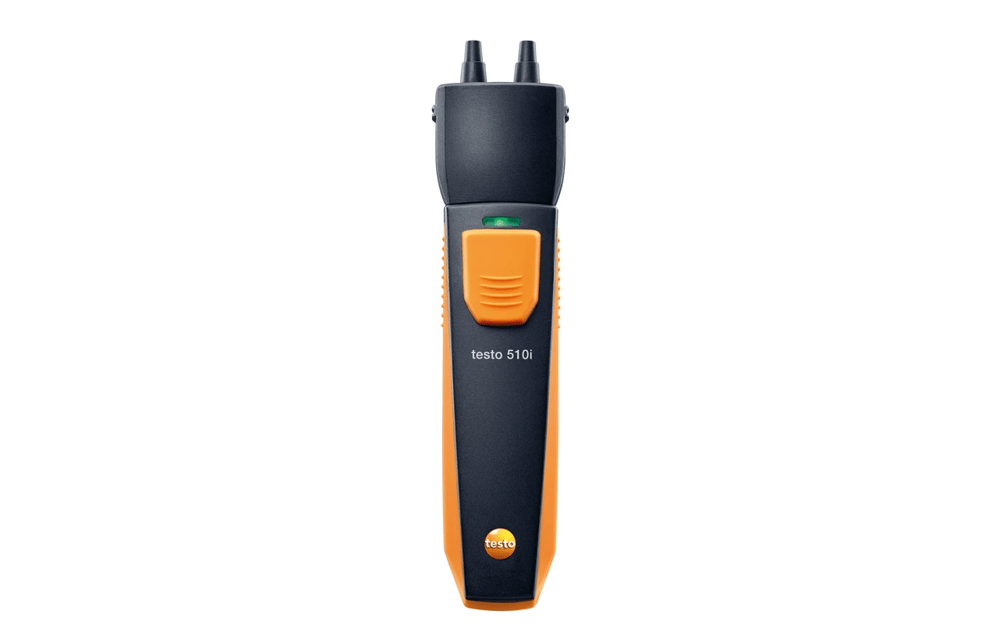 Testo 510i – Fark Basınç Ölçüm Cihazı | Gaz Akış, Statik Basınç ve Basınç Düşümü Ölçümü | Akıllı Telefon ile Ölçüm | Bluetooth |0560 1510| 