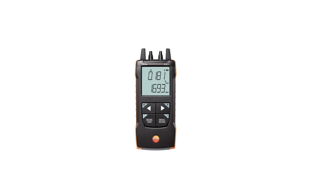 Testo 512-2 – App Bağlantılı Dijital Fark Basınç Ölçer | 0563 2512 | 0–2000 hPa