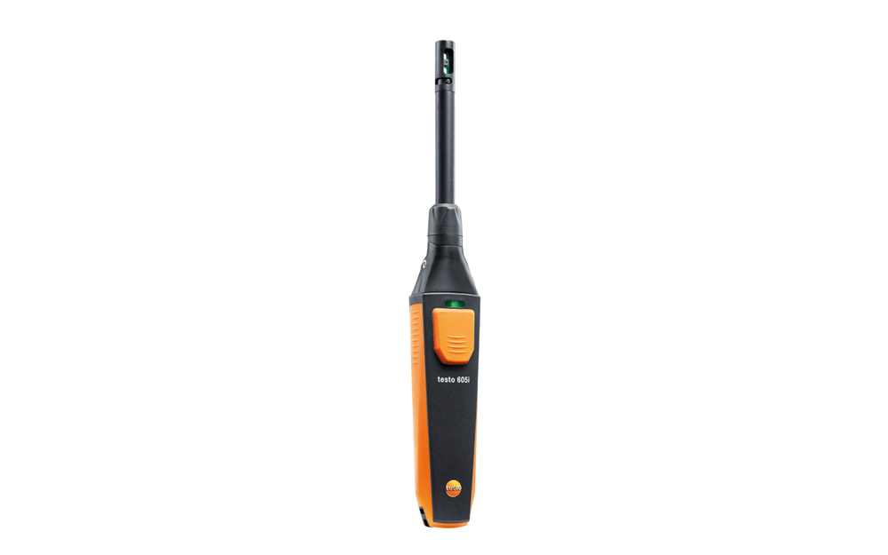 Testo 605i – Termo Higrometre | Oda ve Kanal Hava Sıcaklığı & Nem Ölçümü | Akıllı Telefon ile Ölçüm | Bluetooth | 0560 2605 02