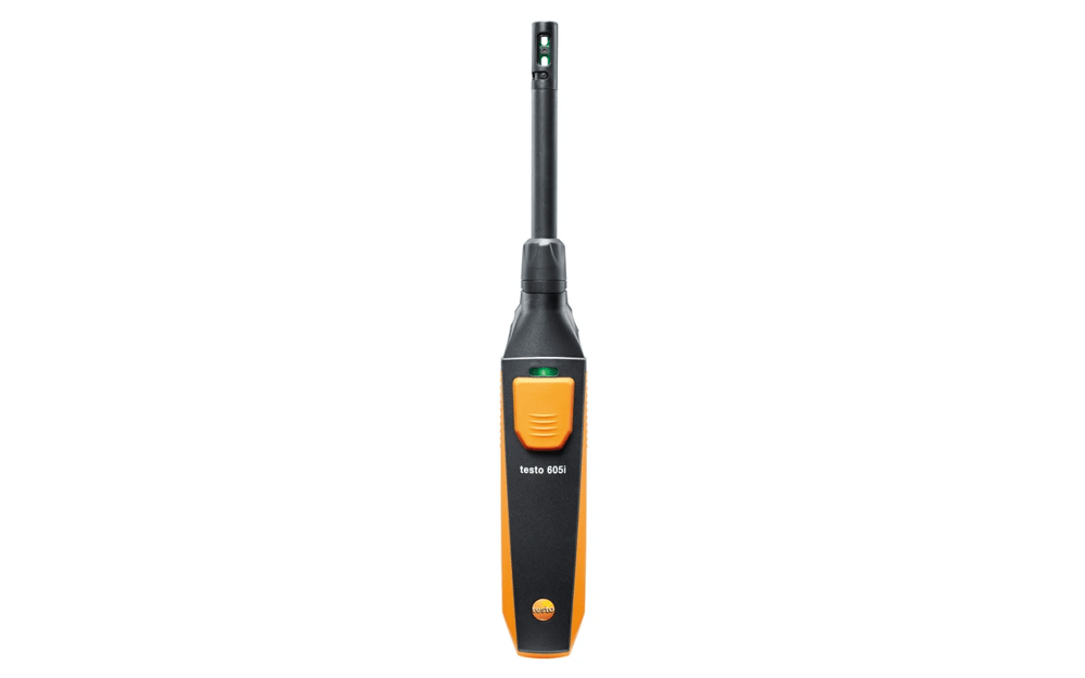 Testo 605i – Termo Higrometre | Oda ve Kanal Hava Sıcaklığı & Nem Ölçümü | Akıllı Telefon ile Ölçüm | Bluetooth | 0560 2605 02