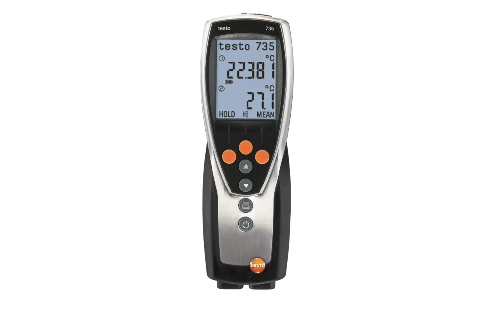 Testo 735-2 – 3 Kanallı Sıcaklık Ölçüm Cihazı, Hafıza ve PC Yazılımı | 0563 7352 
