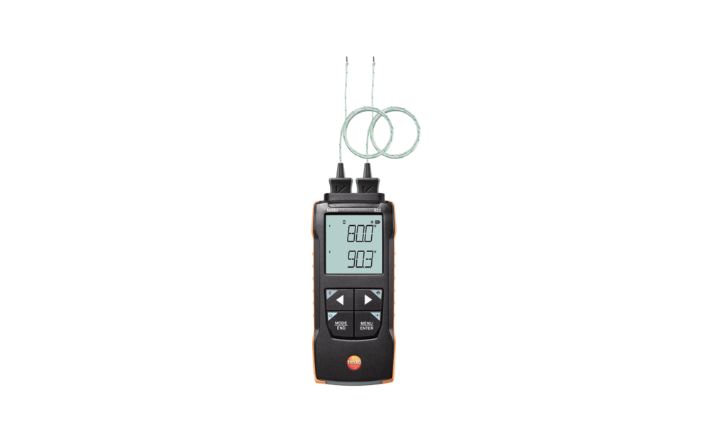 Testo 922 – App Bağlantılı Fark Sıcaklık Ölçer | Çift K Tipi Termokupl | 0563 0922