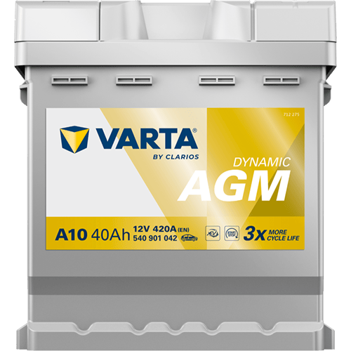 VARTA Dynamic AGM 12V 40Ah 420 CCA – Start-Stop ve xEV Uyumlu Akü