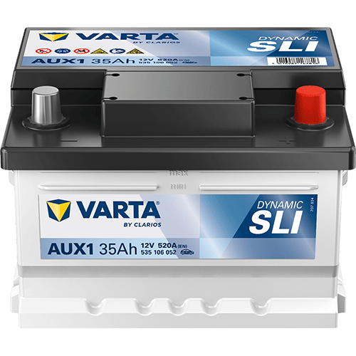 VARTA Dynamic AUX 12V 35Ah 520 A – Start-Stop ve xEV Küçük Akü