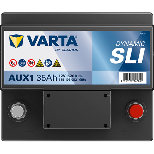 VARTA Dynamic AUX 12V 35Ah 520 A – Start-Stop ve xEV Küçük Akü