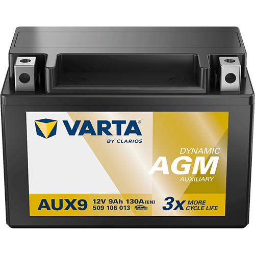 VARTA Dynamic AUX 12V 9Ah 130 A – Küçük Araç ve Motosiklet AGM Akü