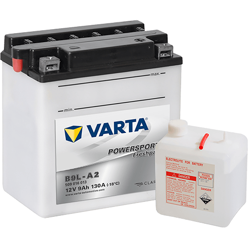 VARTA Powersports Freshpack 12V 9Ah 130A – B9L-A2 | Motosiklet & Hafif Araç Aküsü