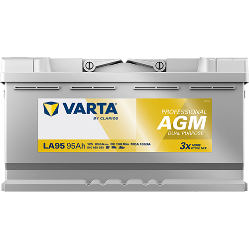 VARTA Professional AGM 12V 95Ah 850A – LA95 (840095085) | Marin ve Karavan Aküsü