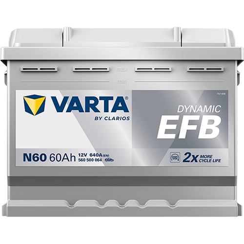 VARTA ProMotive EFB 12 V 60 Ah 640 A CCA Start-Stop Akü