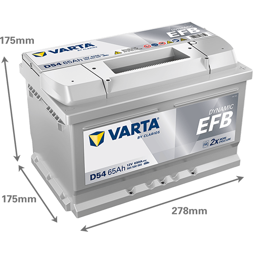 VARTA ProMotive EFB 12 V 65 Ah 650 CCA Start-Stop Akü D54